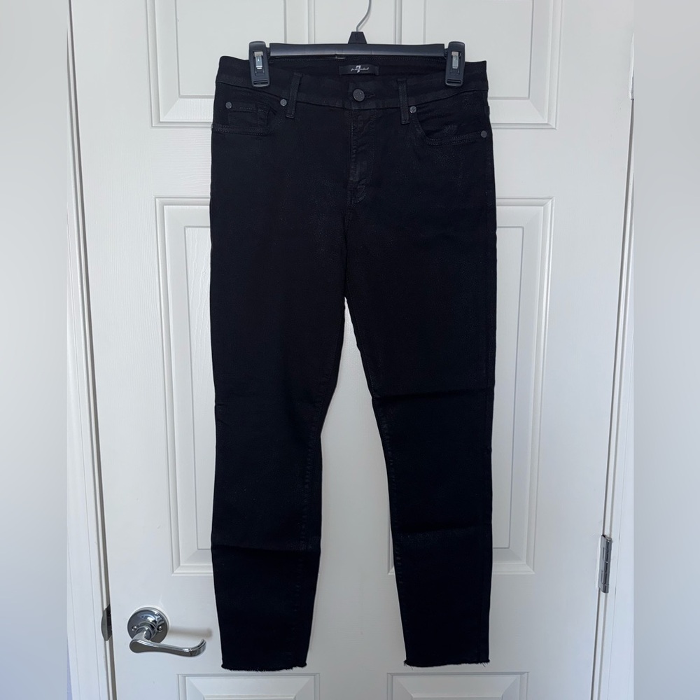 7 For All Mankind Midnight Black Jeans